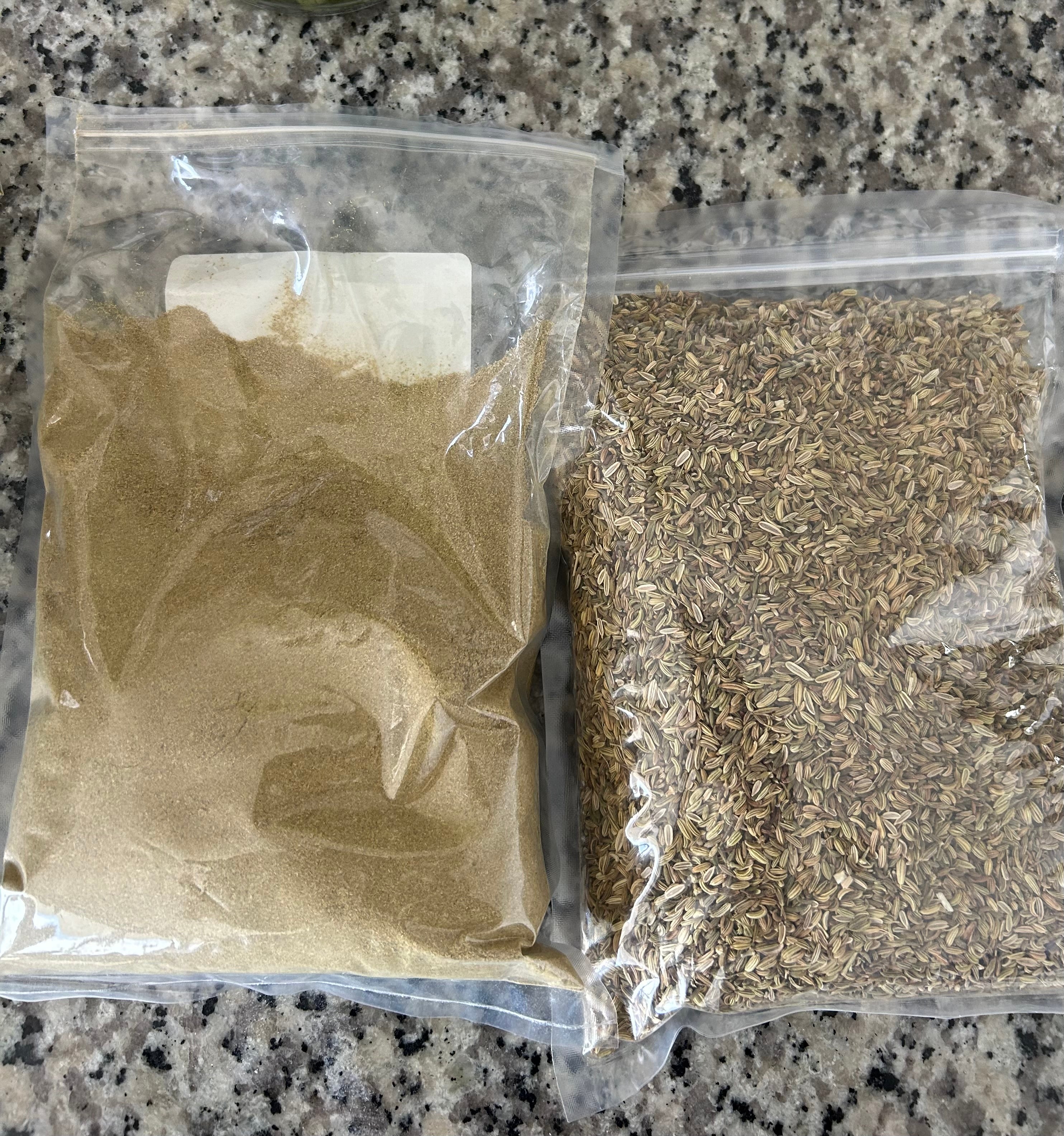Fennel Seed and Fennel Powder (3.5 oz)